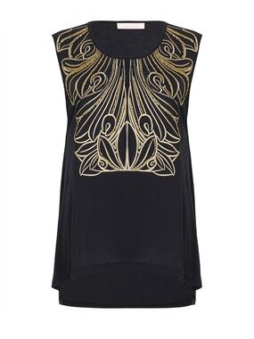 Sass and Bide Navy Embellished T